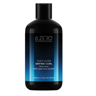 6.ZERO DEFINE CURL šampūnas banguotiems ir garbanotiems plaukams, 300 ml