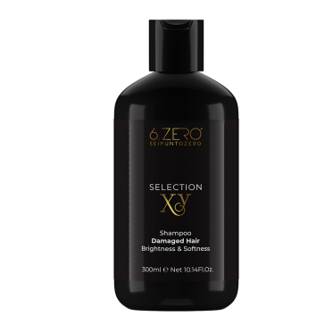 6.ZERO XY SELECTION šampūnas pažeistiems plaukams, 300 ml