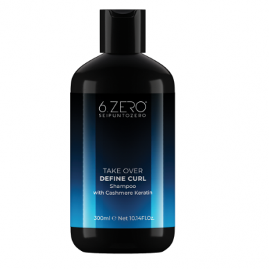 6.ZERO DEFINE CURL šampūnas banguotiems ir garbanotiems plaukams, 300 ml