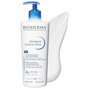 Bioderma Atoderm Ultra Nourishing Moisturising kūno kremas 500 ml