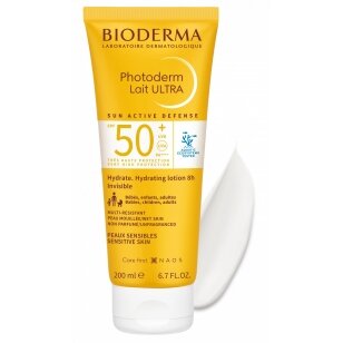 Bioderma Photoderm Lait Ultra 50+ Moisturising apsauginis kūno losjonas 200 ml