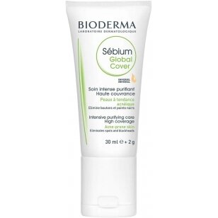 Bioderma Sebium Global Cover maskuojantis veido kremas 30 ml