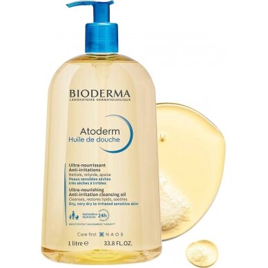 Bioderma Atoderm Huile De Douche dušo aliejus 1000 ml 1