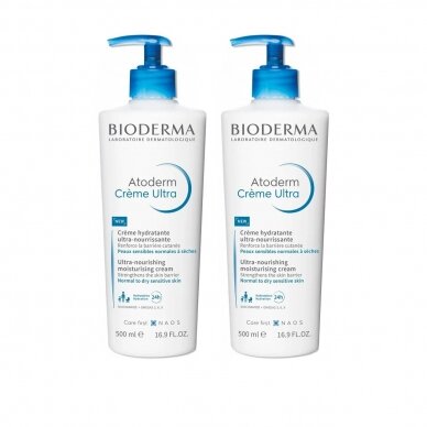 Bioderma Atoderm Ultra Nourishing Moisturising kūno kremas 500 ml 2