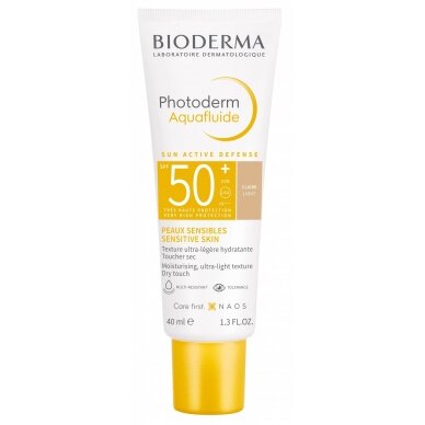 Bioderma Photoderm Aquafluid 50+ Tinted Facial Fluid apsauginins kremas nuo saulės 40 ml