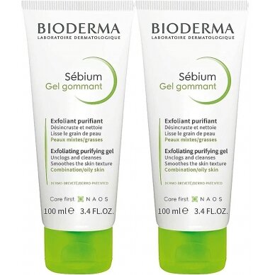 Bioderma Sebium Отшелушивающий очищающий скраб для лица 100 мл 1