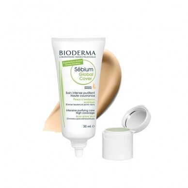 Bioderma Sebium Global Cover Скрывающий крем для лица 30 мл 2