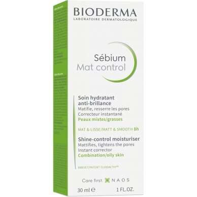 Bioderma Sebium Mat Control veido kremas 30 ml 1