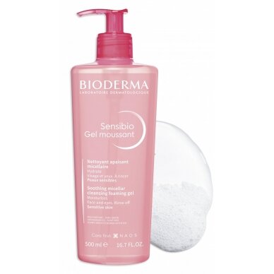 Bioderma Sensibio Foaming очищающее средство для лица 500 ml 1