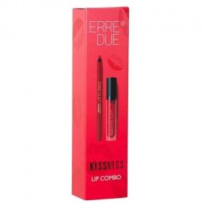 ERRE DUE KISS KISS LIP COMBO Vinyl Lip Lacquer 316 & Silky Premium Lip Definer 525 набор для макияжа губ