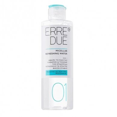 ERRE DUE MICELLAR REFRESHING WATER valomasis micelinis vanduo, 200 ml