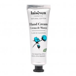 LAISEVEN HAND CREAM NATURAL COTTON rankų kremas praturtintas medvilnės ekstraktu, 30 ml