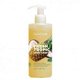 LAISEVEN HAND SOAP FRESH TROPIC & COCONUT skystas rankų muilas tropinių vaisų ir kokosų kvapo, 400 ml