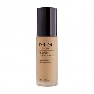 MIA MAKEUP 4EVER FLUID FOUNDATION 04 CINNAMON ilgai išliekantis makiažo pagrindas, 30 ml