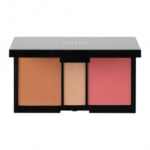 MIA MAKEUP GLAM FACE PALETTE INTENSE veido kontūravimo paletė, 2 x 8 g, 1 x 5 g