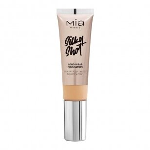 MIA MAKEUP SILKY SHOT FOUNDATION 14W ilgai išliekantis makiažo pagrindas, 30 ml