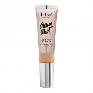 MIA MAKEUP SILKY SHOT FOUNDATION 15NW ilgai išliekantis makiažo pagrindas, 30 ml