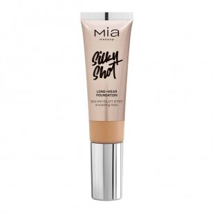 MIA MAKEUP SILKY SHOT FOUNDATION 17W ilgai išliekantis makiažo pagrindas, 30 ml