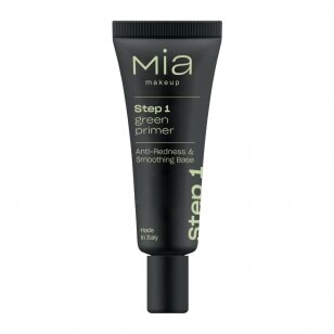 MIA MAKEUP STEP 1 GREEN PRIMER raudonį koreguojanti makiažo bazė, 25 ml