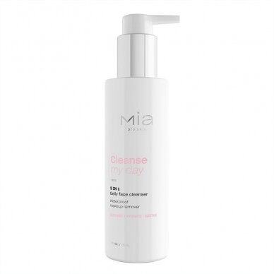 MIA MAKEUP CLEANSE MY DAY 3 IN 1 gelinis valomasis veido prausiklis, 200 ml