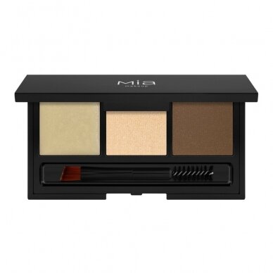 MIA MAKEUP SET & DEFINE EYEBROW PALETTE NOISETTE палитра для формирования бровей, 5,3 г