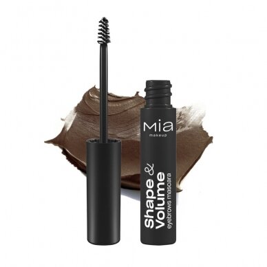 MIA MAKEUP SHAPE & VOLUME EYEBROW MASCARA 06 CHOCOLATE antakių tušas 4,5 g