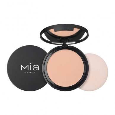 MIA MAKEUP SKIN FINISH POWDER 02 MEDIUM kompaktinė pudra, 7 g