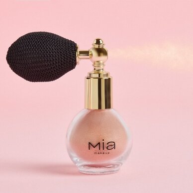 MIA MAKEUP SPARKLING POWDER PINK Мерцающая пудра-спрей, 5 г. 3