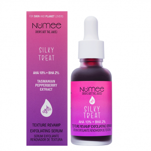 NUMEE DOB Juiced SILKY TREAT TEXTURE REVAMP EXFOLIATING SERUM šveičiamasis atnaujinamasis serumas, 30 ml