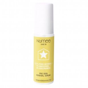 NUMEE Game On BONUS XP SKIN RENEWAL SERUM atkuriamasis veido serumas su retinoliu, 30 ml