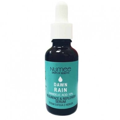 NUMEE Drops of Benefits DAWN RAIN RESURFACE & REPLENISH SERUM нежная сыворотка, отшелушивающая и увлажняющая, 30 мл