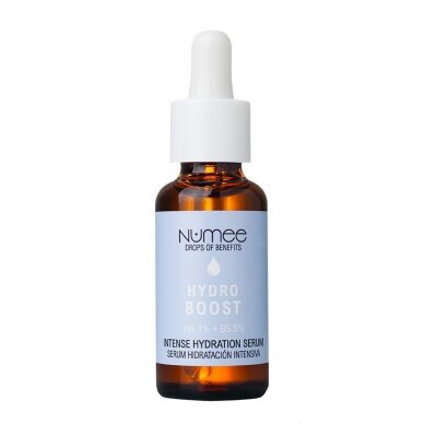 NUMEE DROPS OF BENEFITS HYDRO BOOST – B5 HA intensyvaus drėkinimo serumas su hialuronu, 30 ml