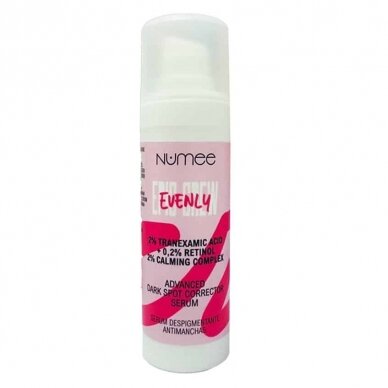 NUMEE Epic Crew EVENLY ADVANCED DARK SPOT CORRECTOR SERUM serumas nuo pigmentinių dėmių, 30 ml