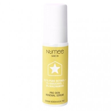 NUMEE Game On BONUS XP SKIN RENEWAL SERUM atkuriamasis veido serumas su retinoliu, 30 ml