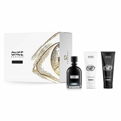 Парфюмерный набор ONCE PHERODY EDP для женщин, 100 мл + гель для душа ONCE 100 мл + молочко для тела ONCE 100 мл