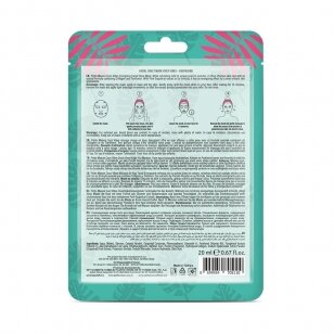 PETITE MAISON ENERGIZING COCO VIBES FACIAL SHEET MASK energizuojanti lakštinė veido kaukė, 20 ml