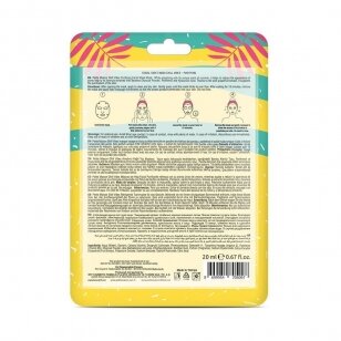 PETITE MAISON PURIFYING CHILL VIBES FACIAL SHEET MASK valomoji lakštinė veido kaukė, 20 ml