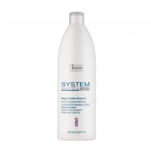 TECHNIQUE SYSTEM PURIFY BIVALENT HAIR BATH šampūnas nuo pleiskanų riebiai galvos odai, 1000 ml