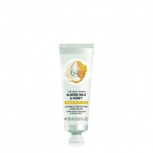 The Body Shop Almond Milk & Honey rankų kremas 30ml