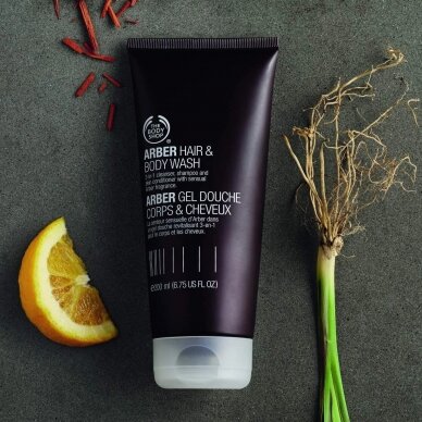 The Body Shop Arber plaukų ir kūno prausiklis 200 ml 2