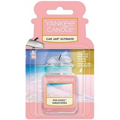 Yankee Candle Car Jar Ultimate Pink Sands освежитель воздуха 24 g 1