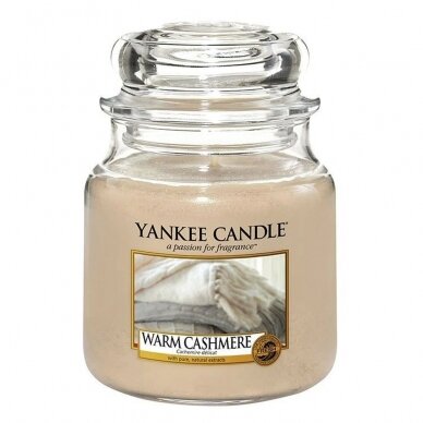 Yankee Candle Classic Medium Jar Warm Cashmere Свеча 411 g