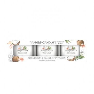 Набор свечей Yankee Candle Filled Votive Coconut Beach 3x37 г 1