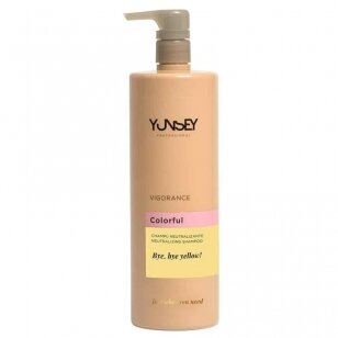 YUNSEY NEUTRALIZING SHAMPOO BYE BYE YELLOW šampūnas šviesiems plaukams neutralizuojantis geltonus tonus, 1000 ml