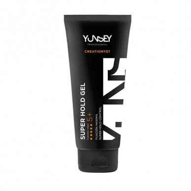 YUNSEY CREATIONYST SUPER HOLD GEL фиксирующий гель для волос экстрасильной фиксации, 200 мл